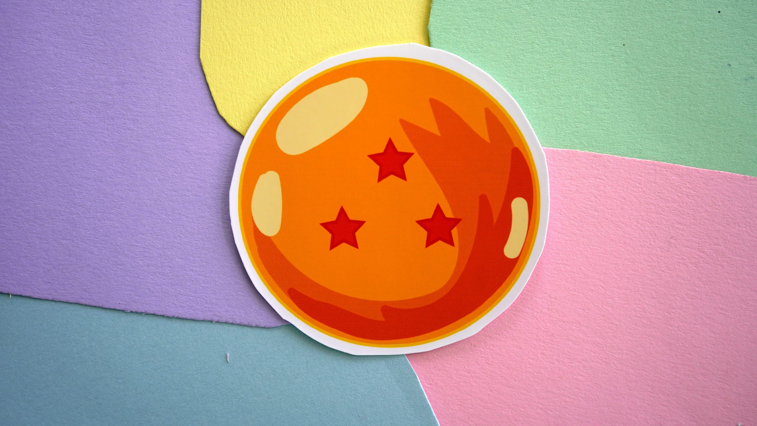 Three Star Dragon Ball Sticker image 0