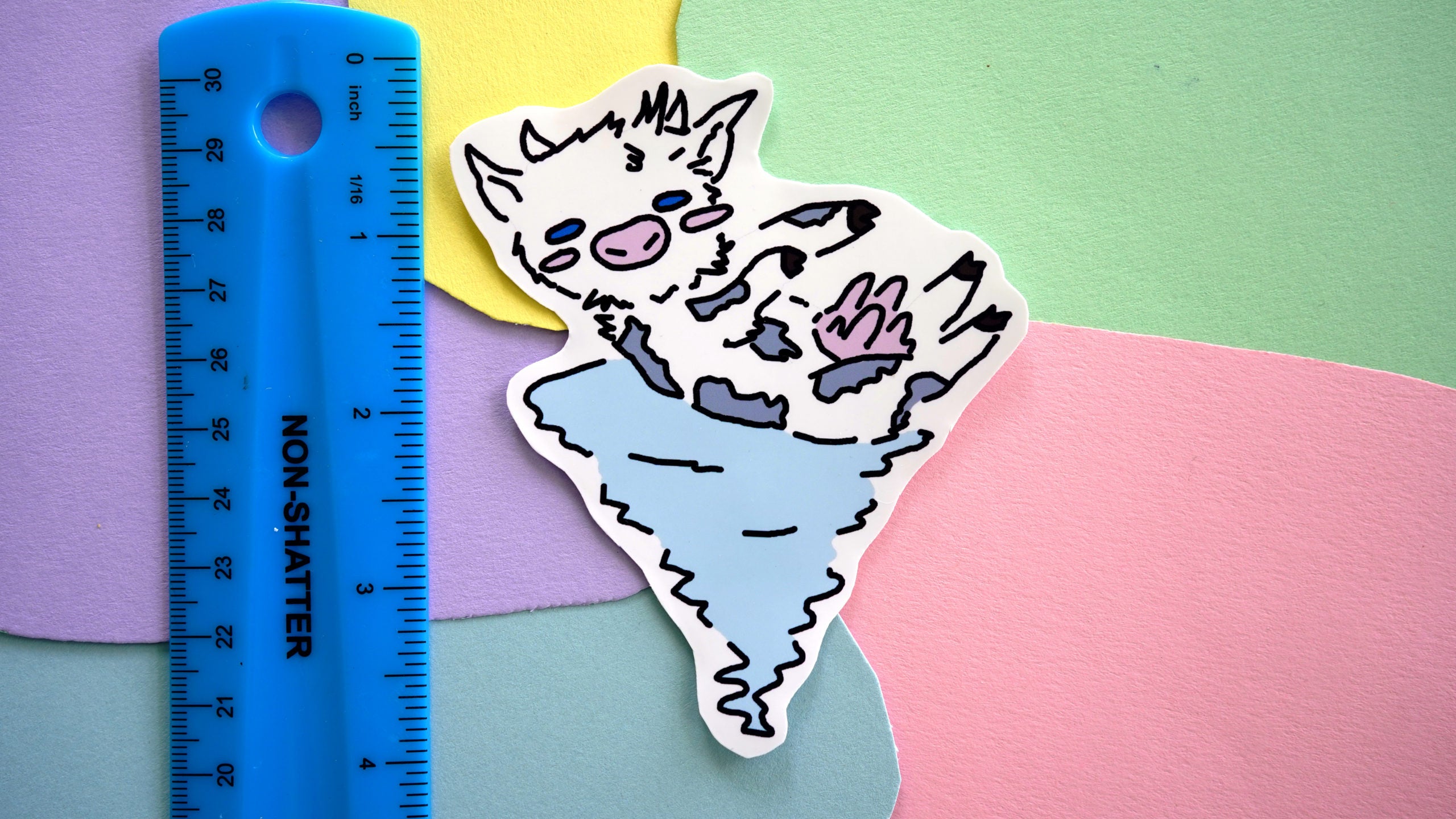 Tornado Cow Sticker image 1