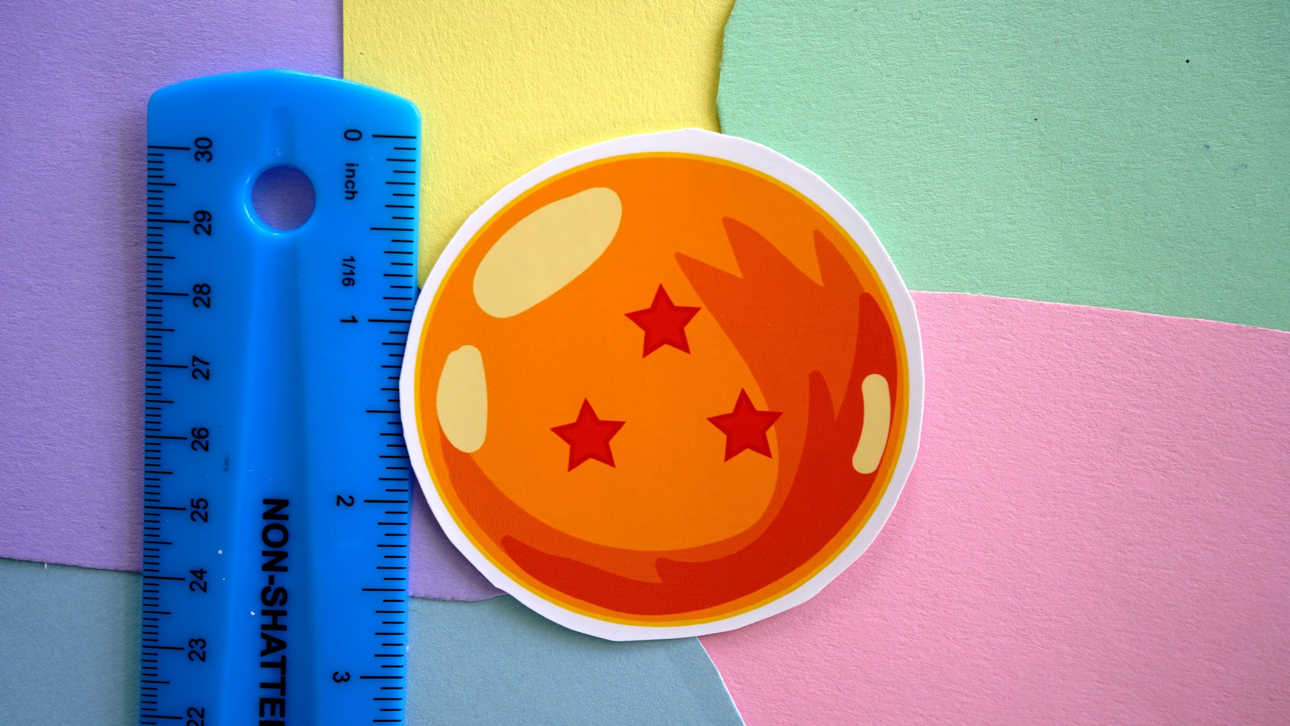 Three Star Dragon Ball Sticker image 1