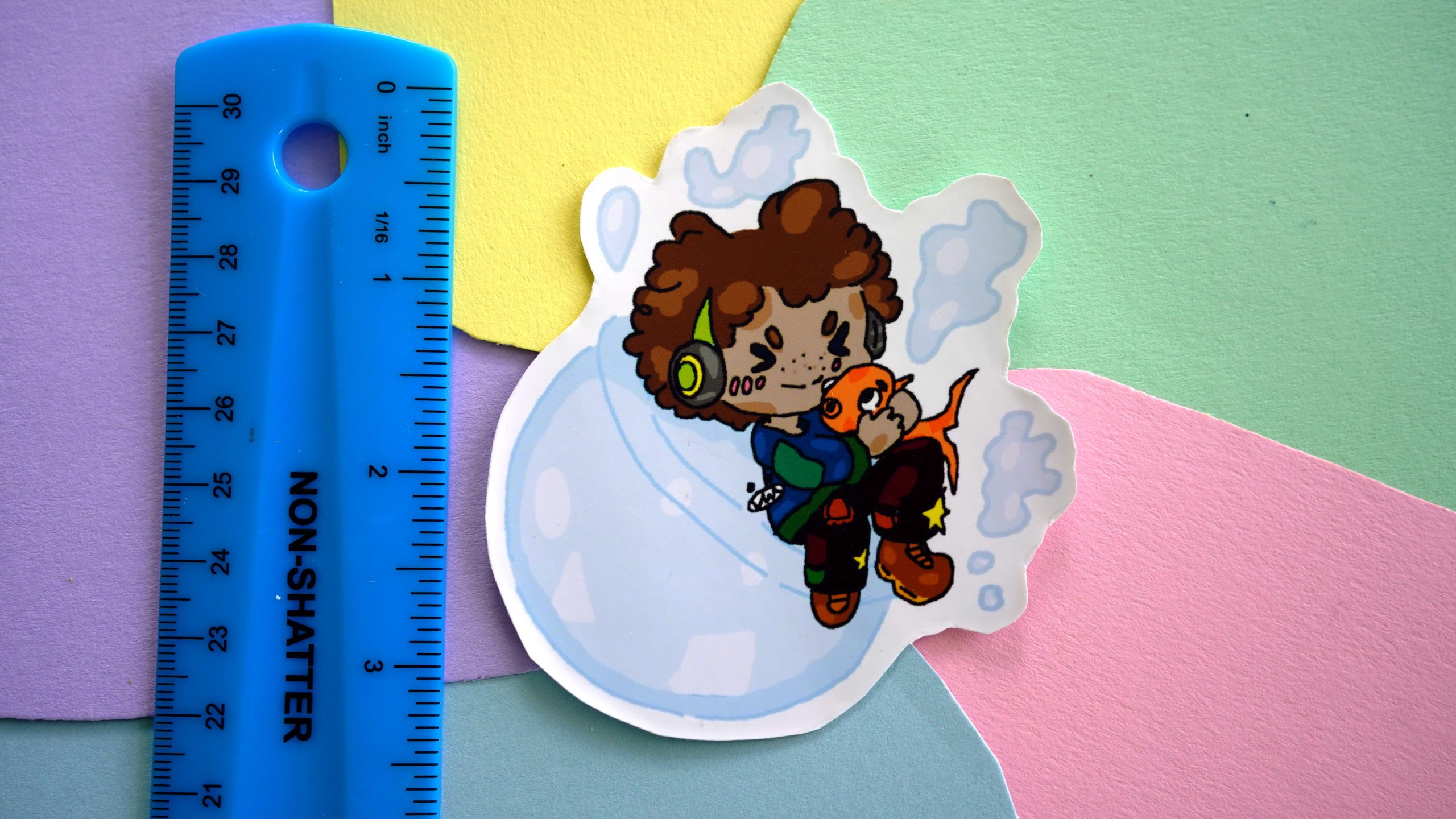 Pet Fish Character Sticker image 1