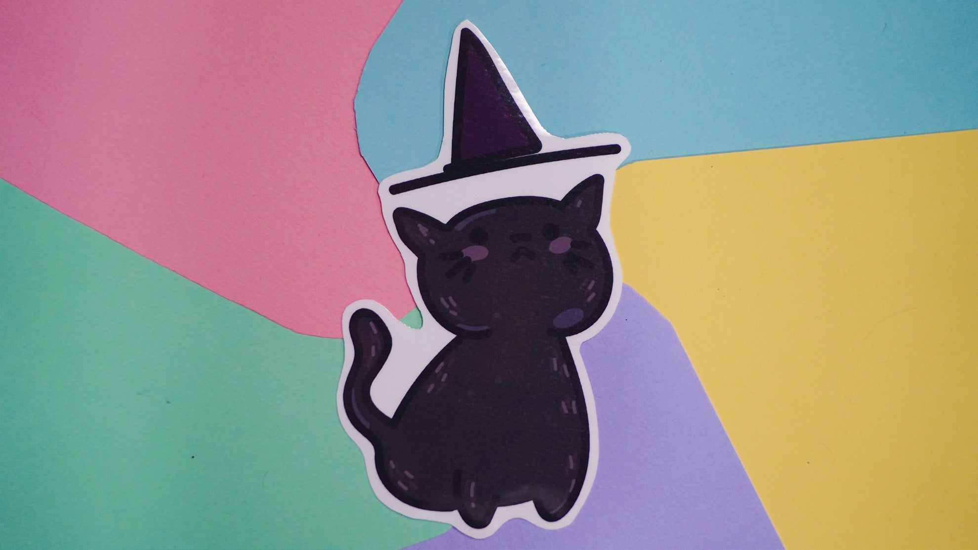 Black Cat Halloween Stickers image 7