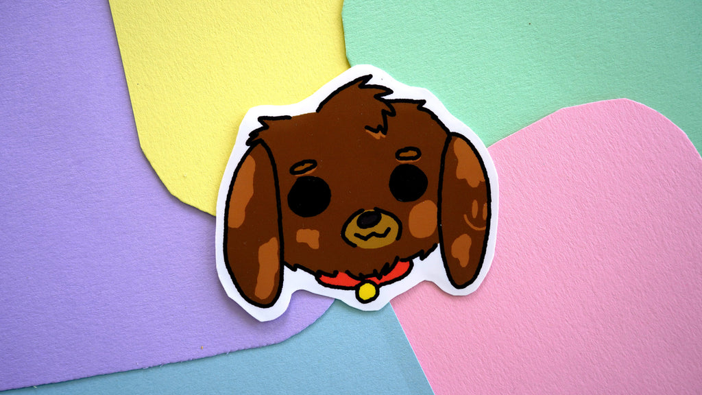 Happy Dog Sticker image 0