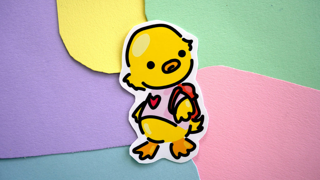Backpack Duck Sticker image 0