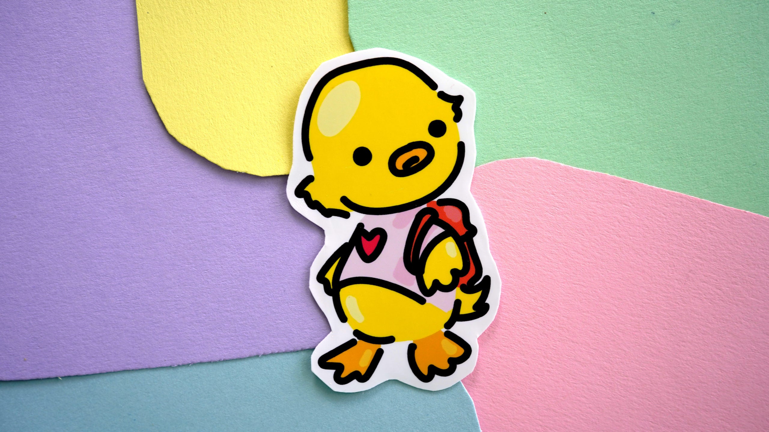 Backpack Duck Sticker image 0