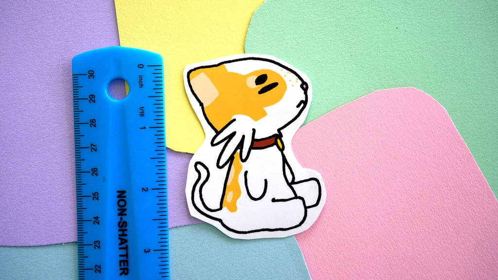 Meditating Cat Sticker image 1