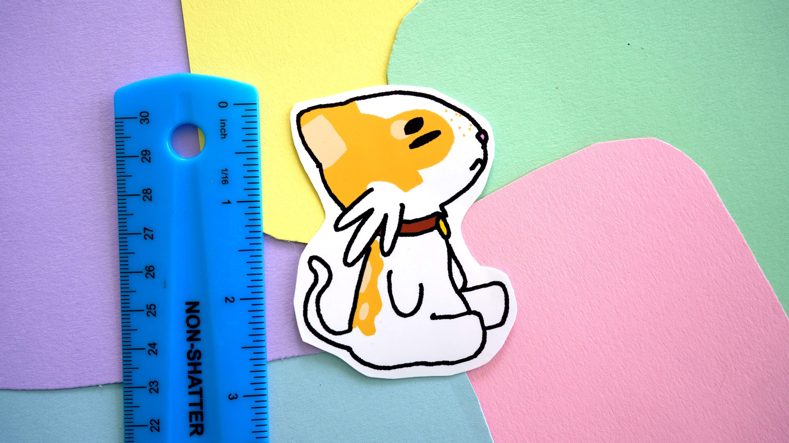 Meditating Cat Sticker image 1