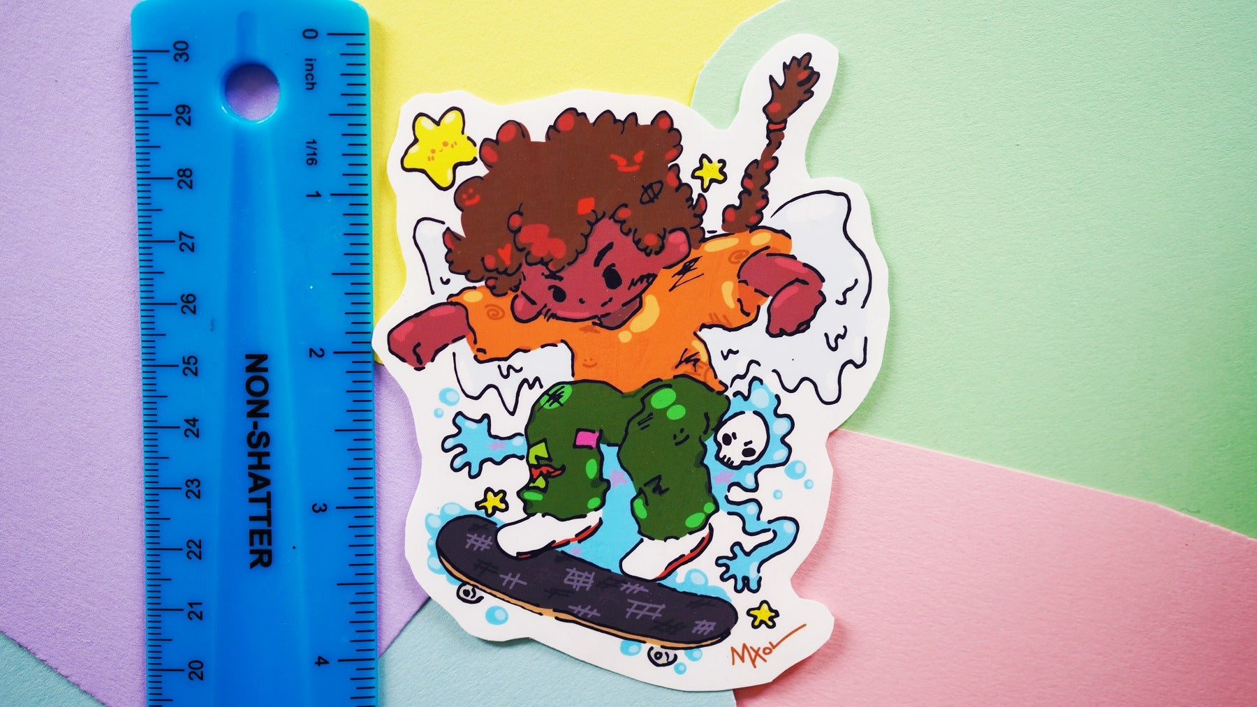 Skater Kid Sticker image 1