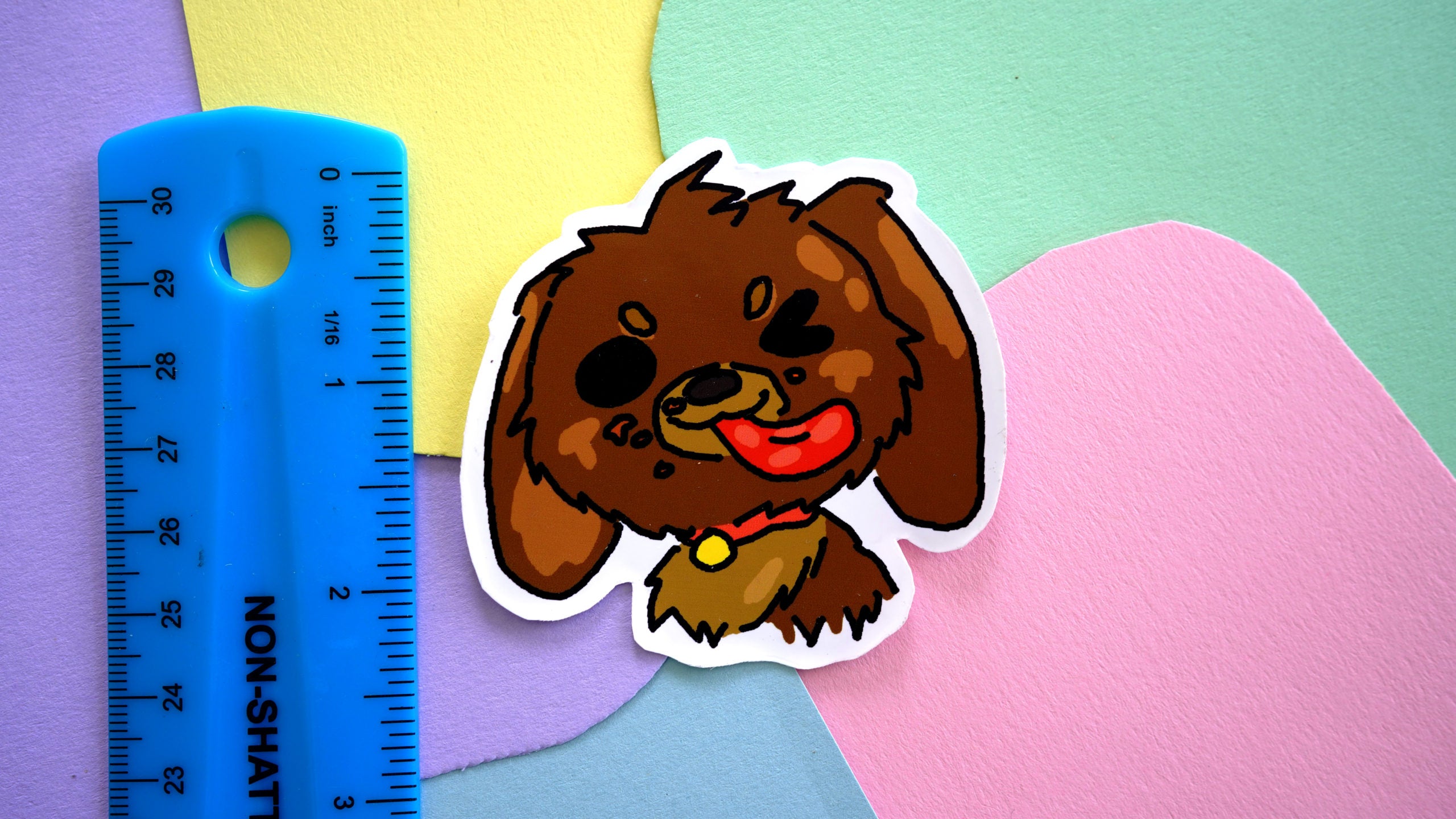 Adventurous Dog Sticker image 1