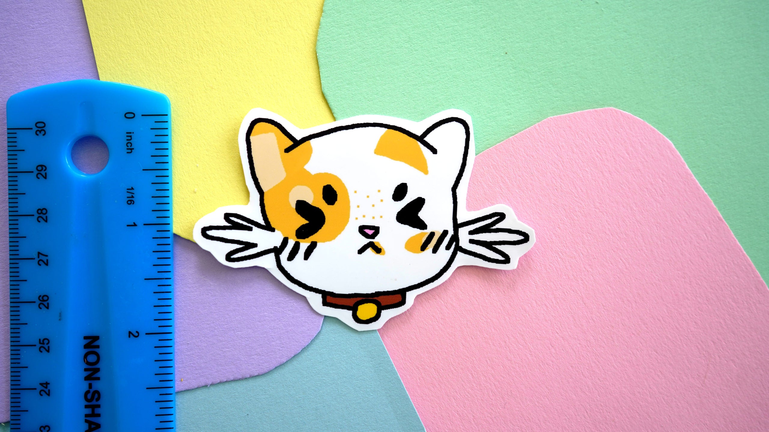 Baffled Cat Sticker image 1