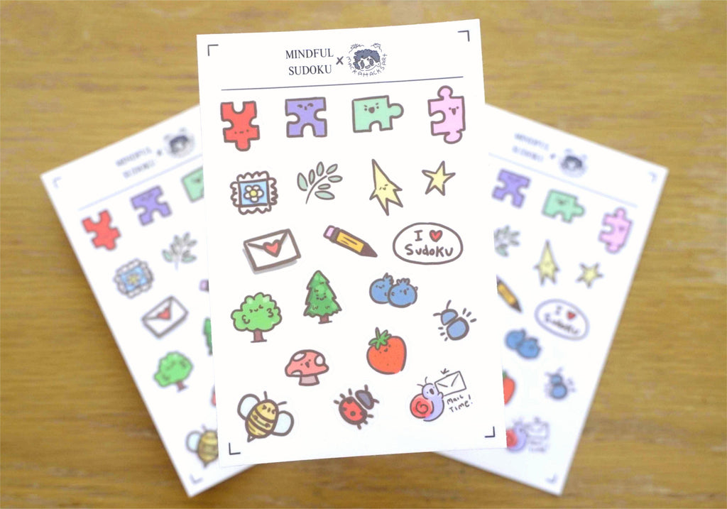 MindfulSudoku x MackAttacksArt Playful Sticker Sheet
