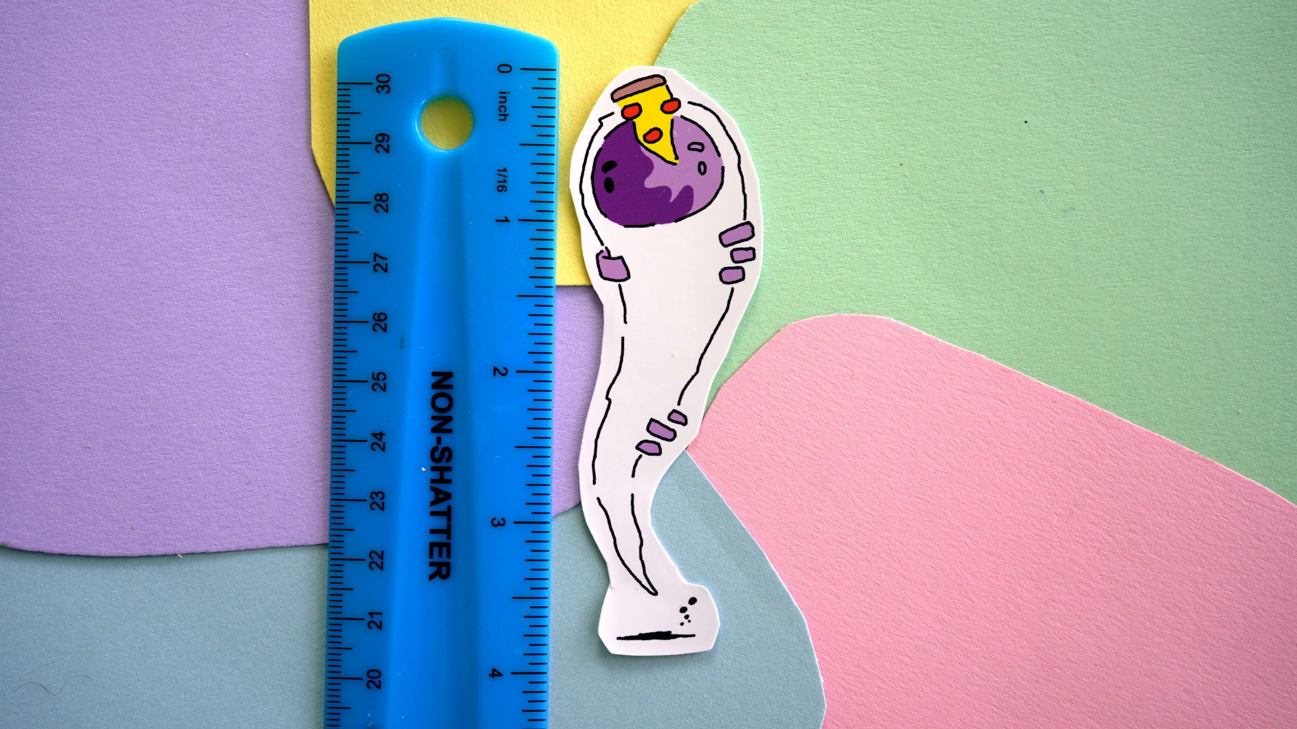Pizza Ghost Sticker image 1