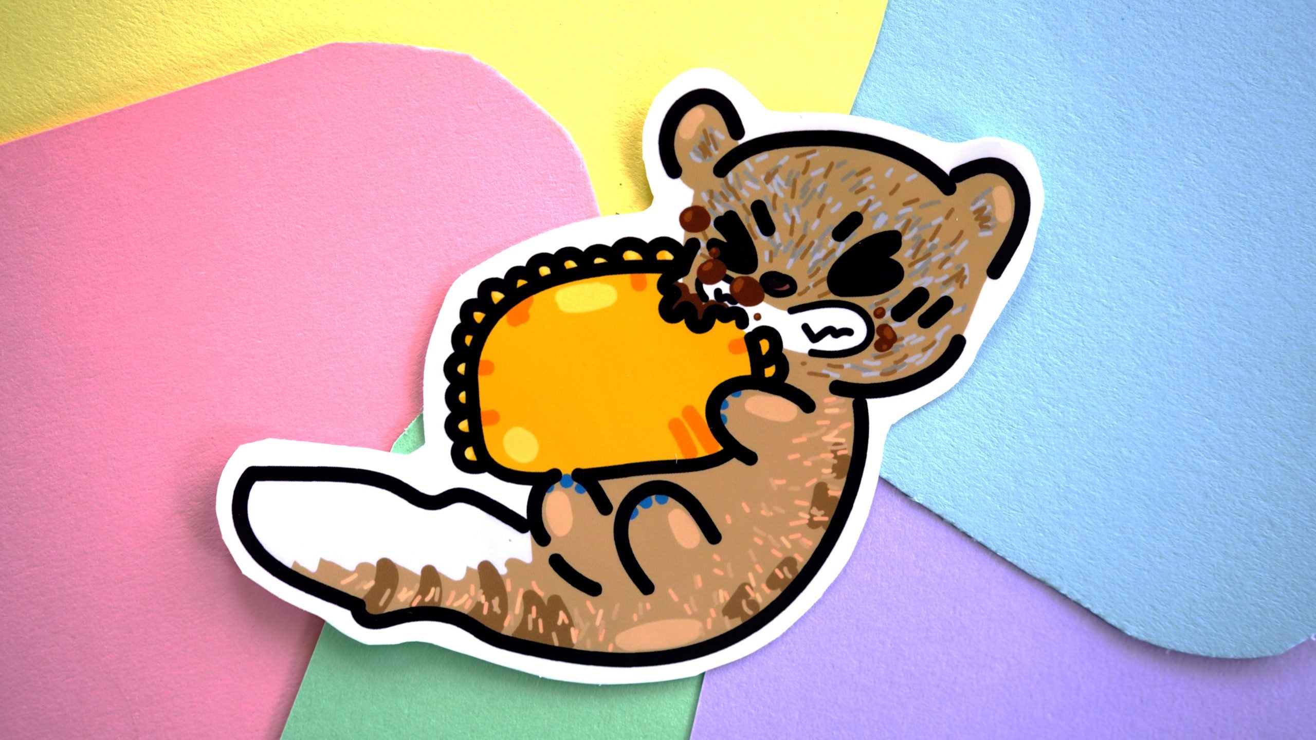 Mongoose with Beef Patty Sticker image 0