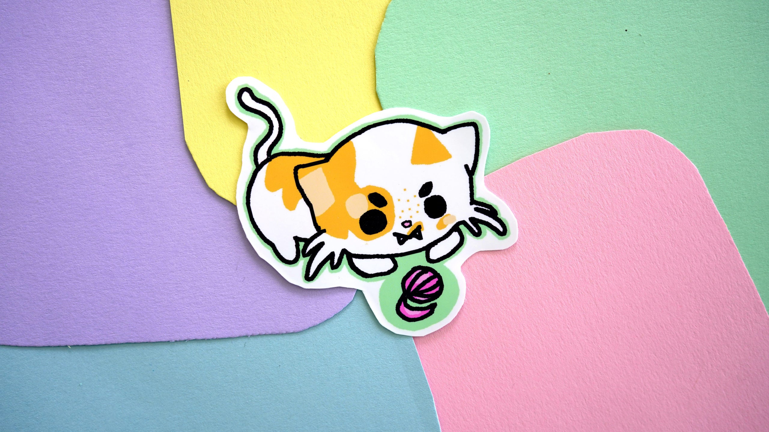 Playful Cat Sticker image 0