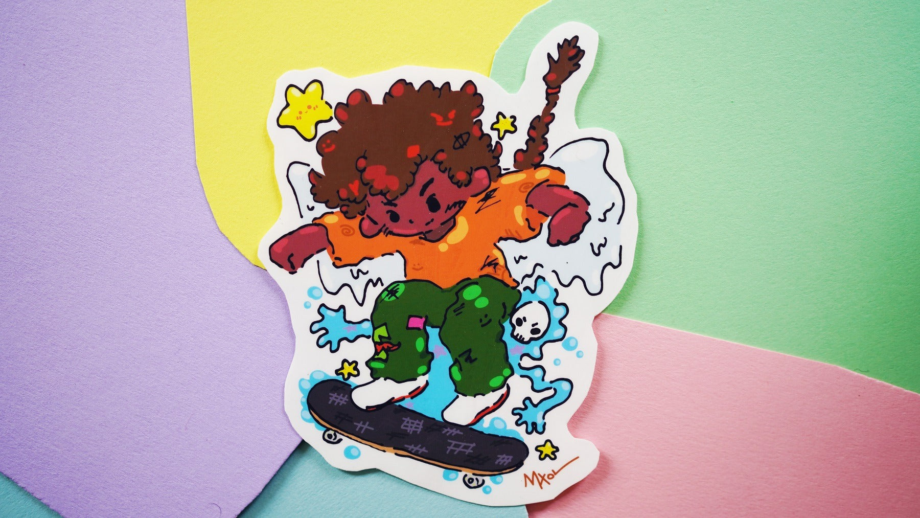 Skater Kid Sticker image 0