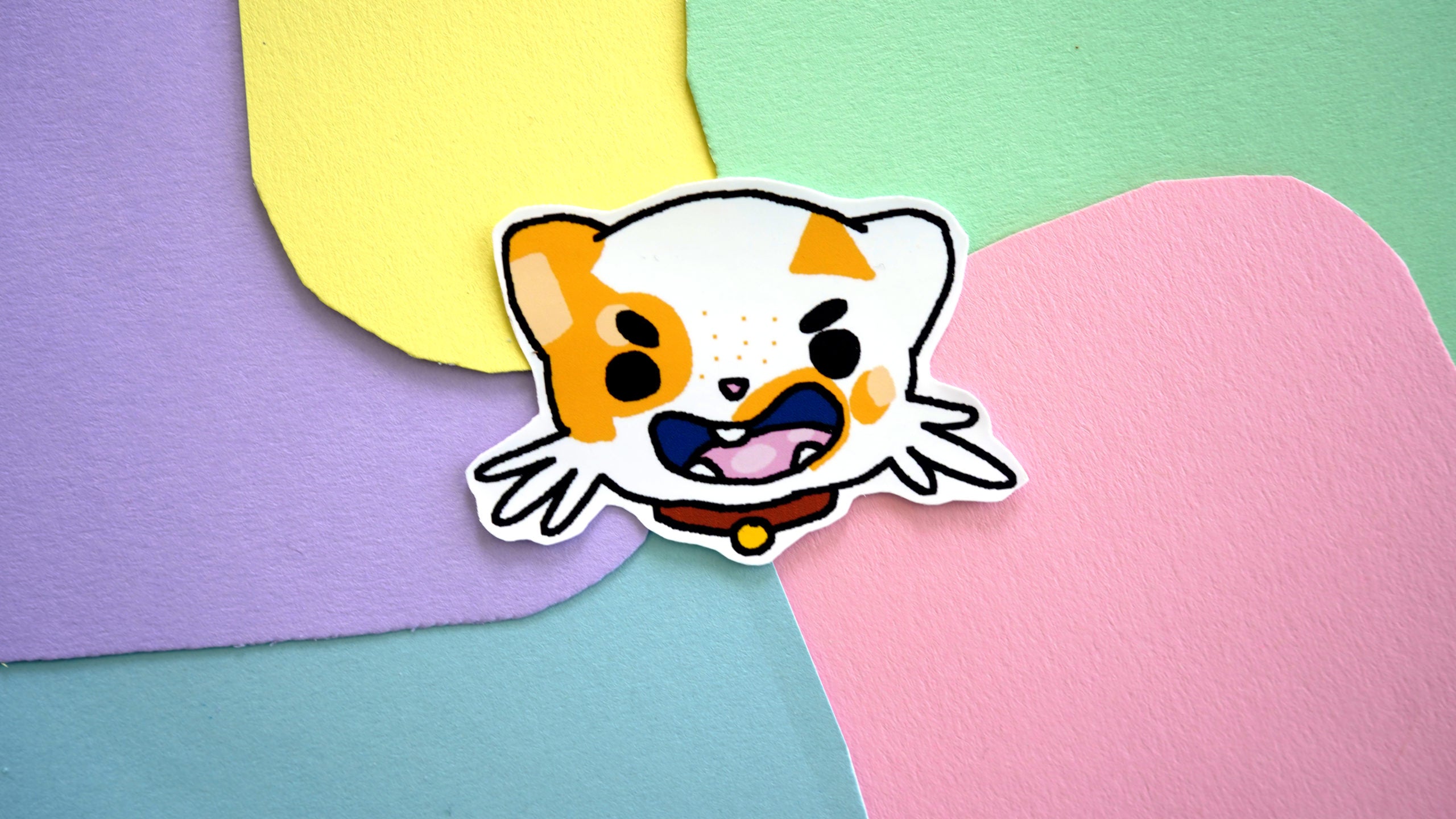 Happy Cat Sticker image 0