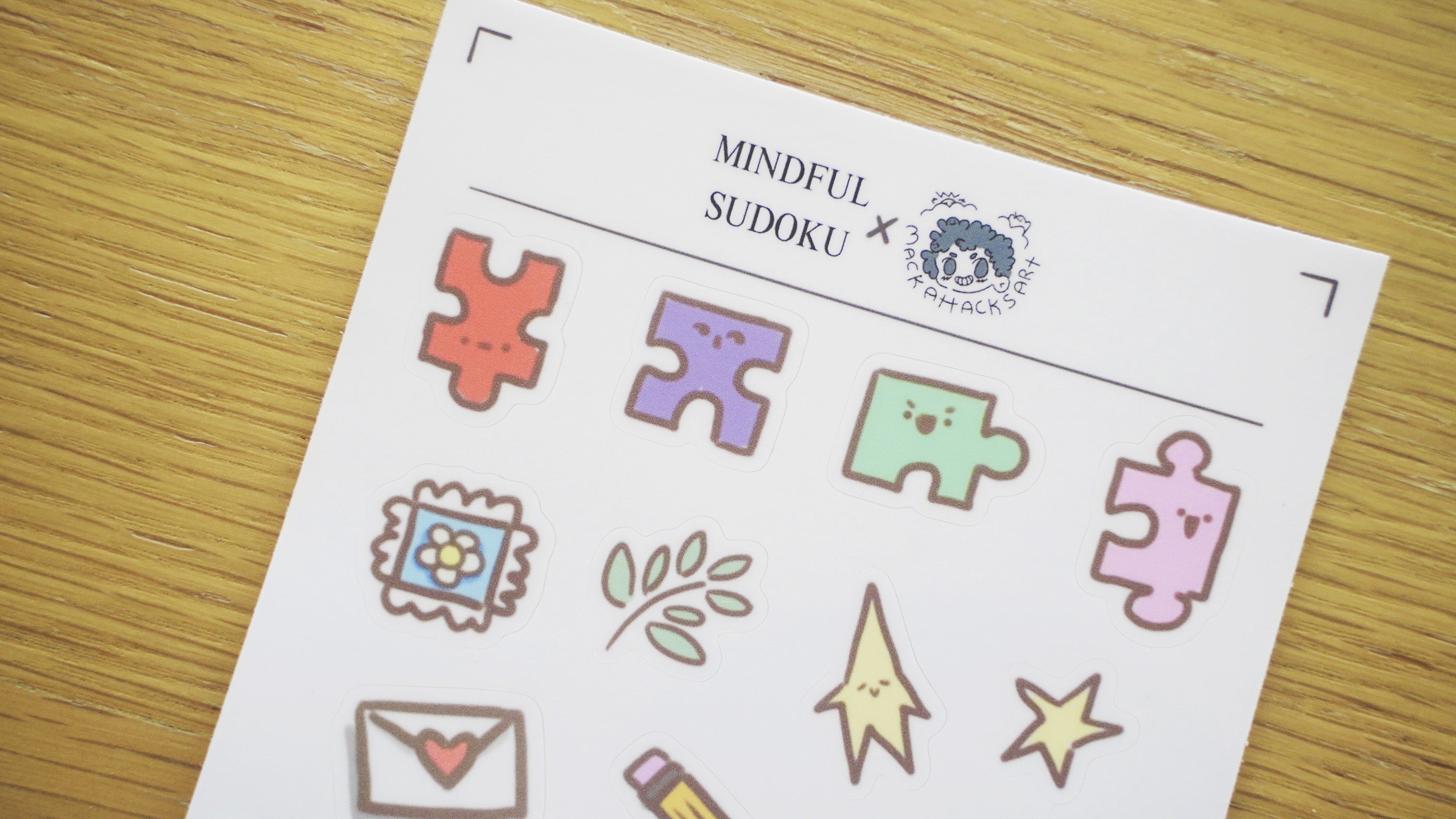 MindfulSudoku x MackAttacksArt Playful Sticker Sheet