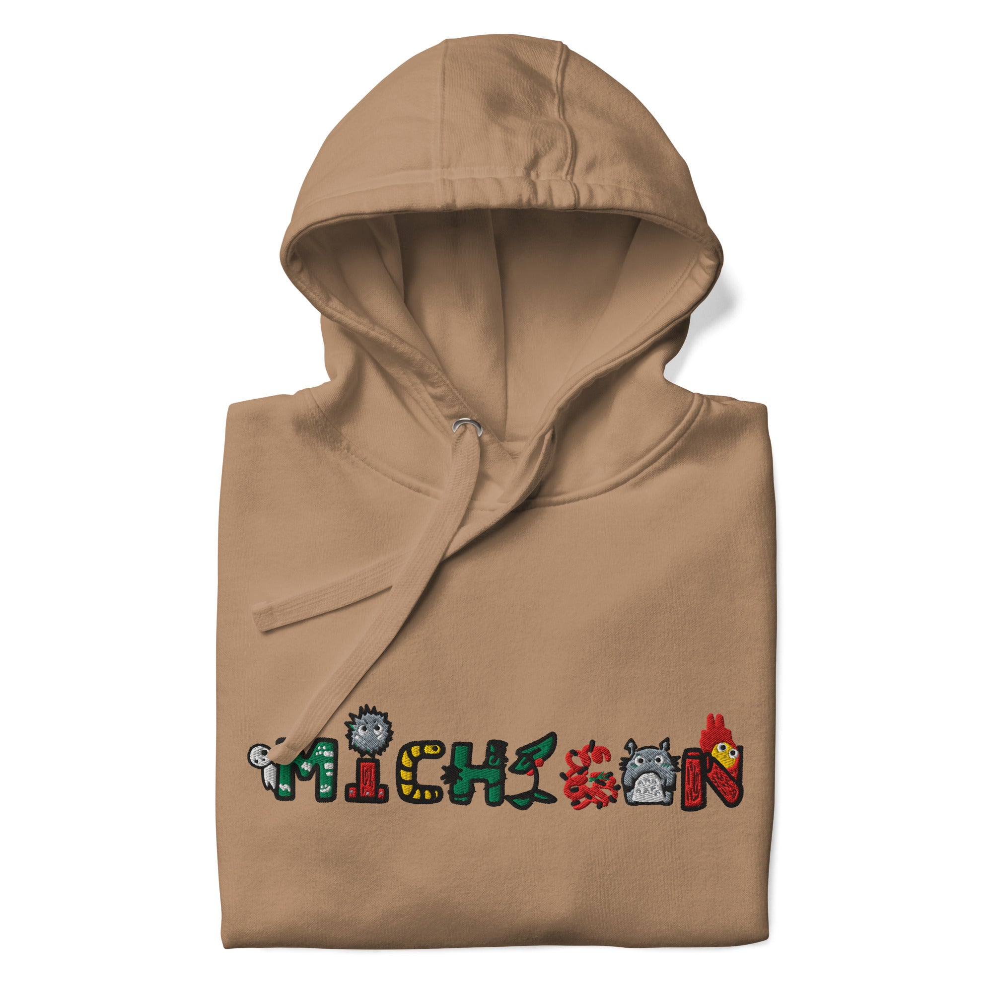 Embroidered Michigan Hoodie: Anime Art Hoodie