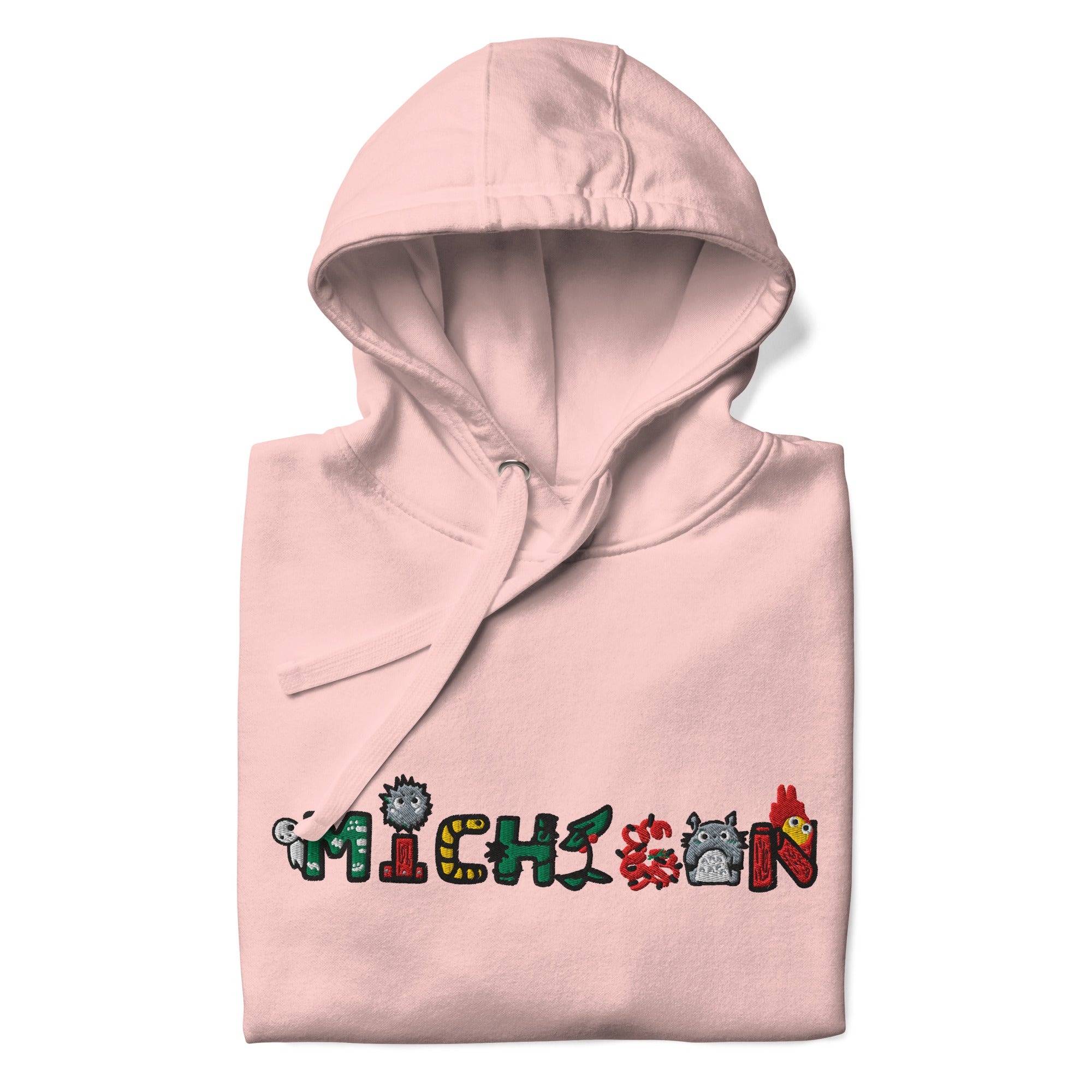 Embroidered Michigan Hoodie: Anime Art Hoodie