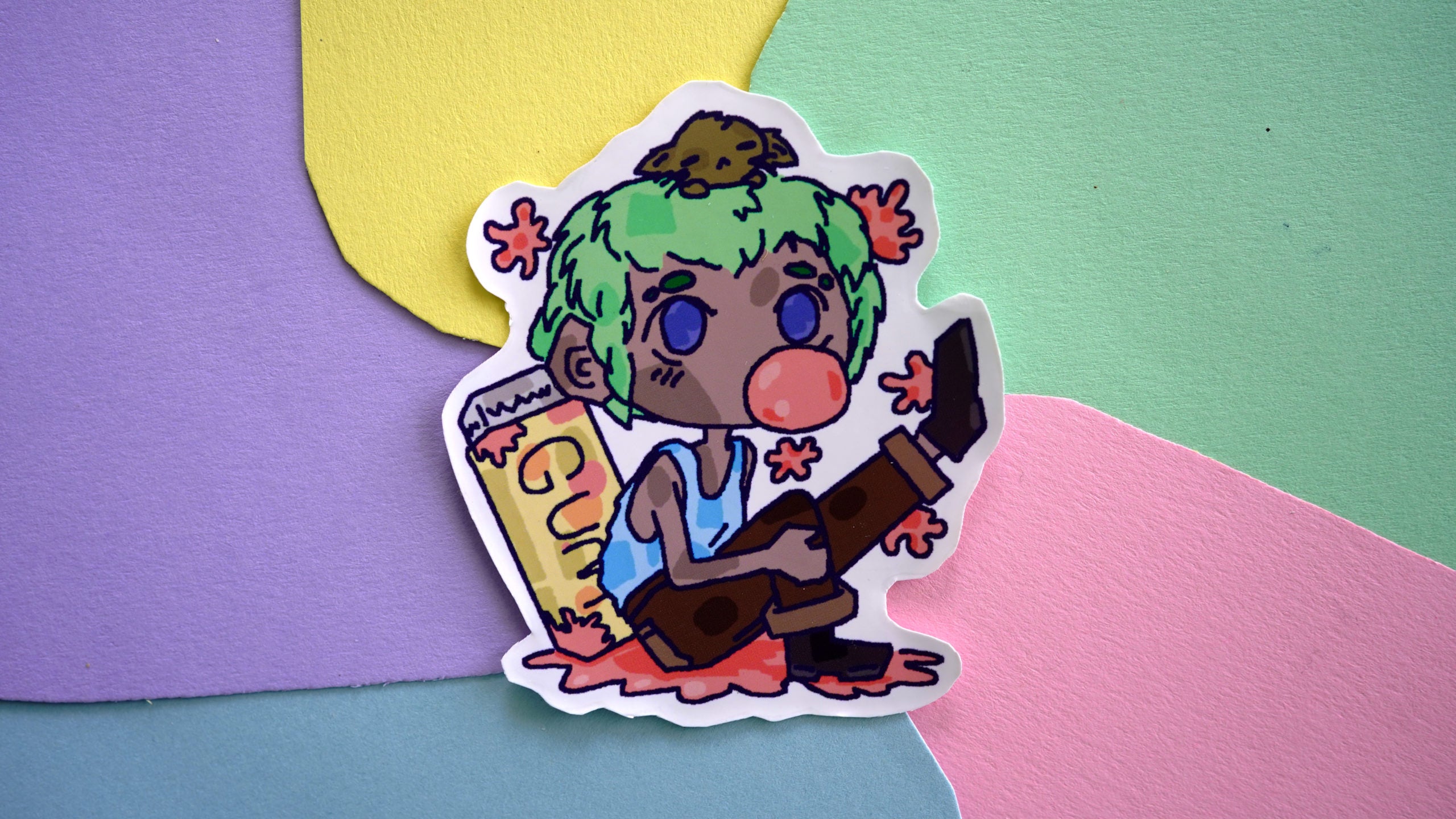 Bubble Gum Comfort Character Sticker image 0