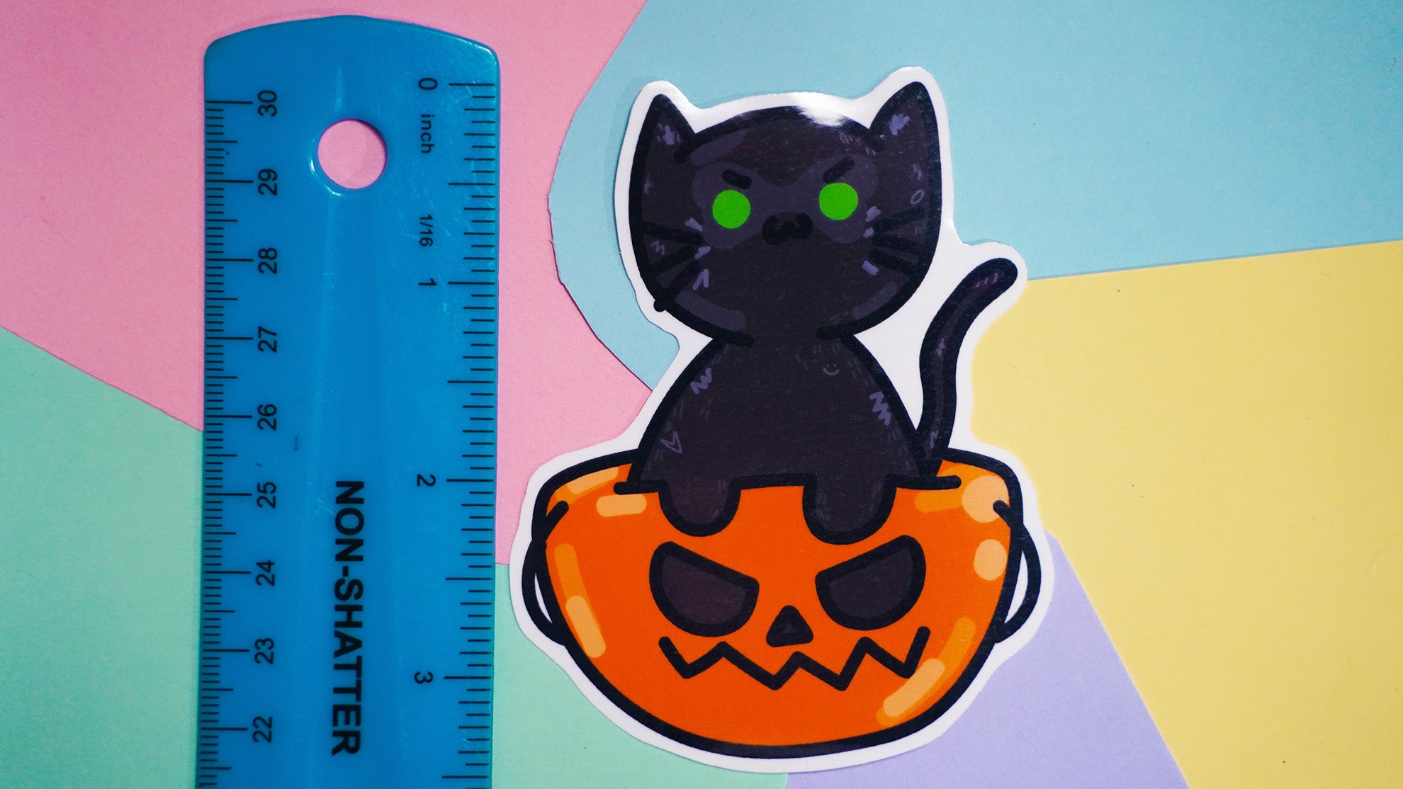 Black Cat Halloween Stickers image 4