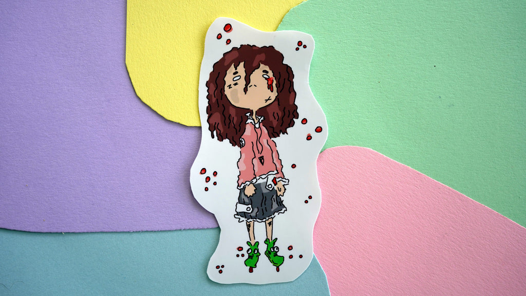 Possessed Girl Sticker image 0
