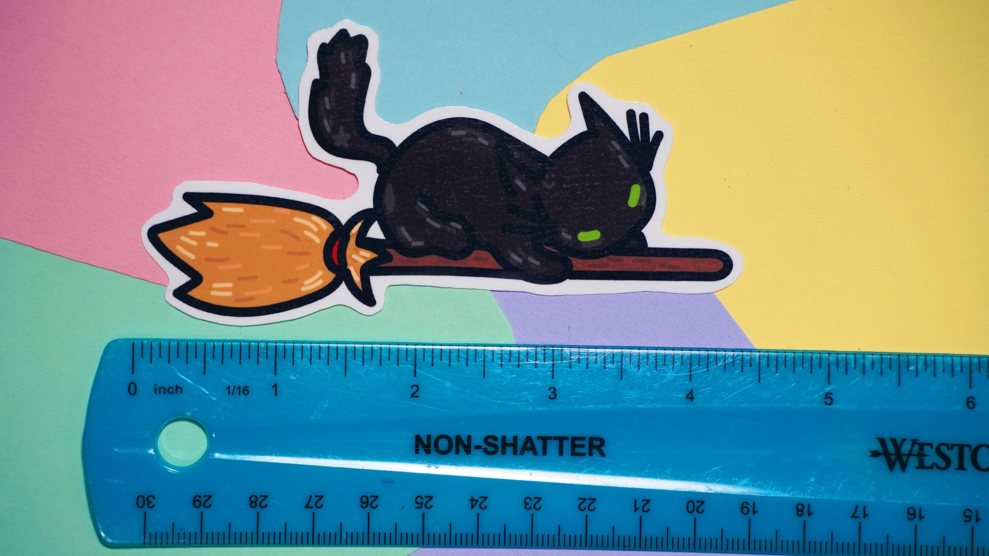 Black Cat Halloween Stickers image 6