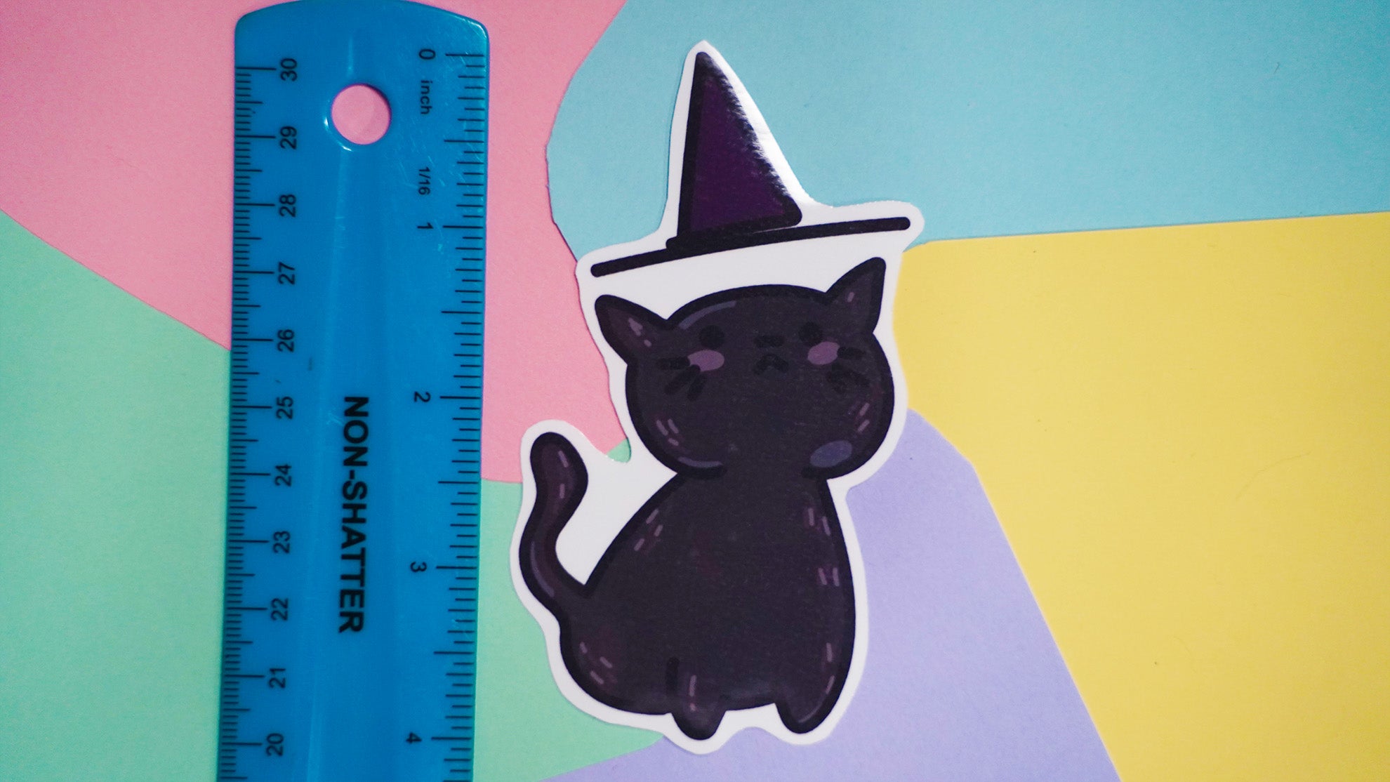 Black Cat Halloween Stickers image 8