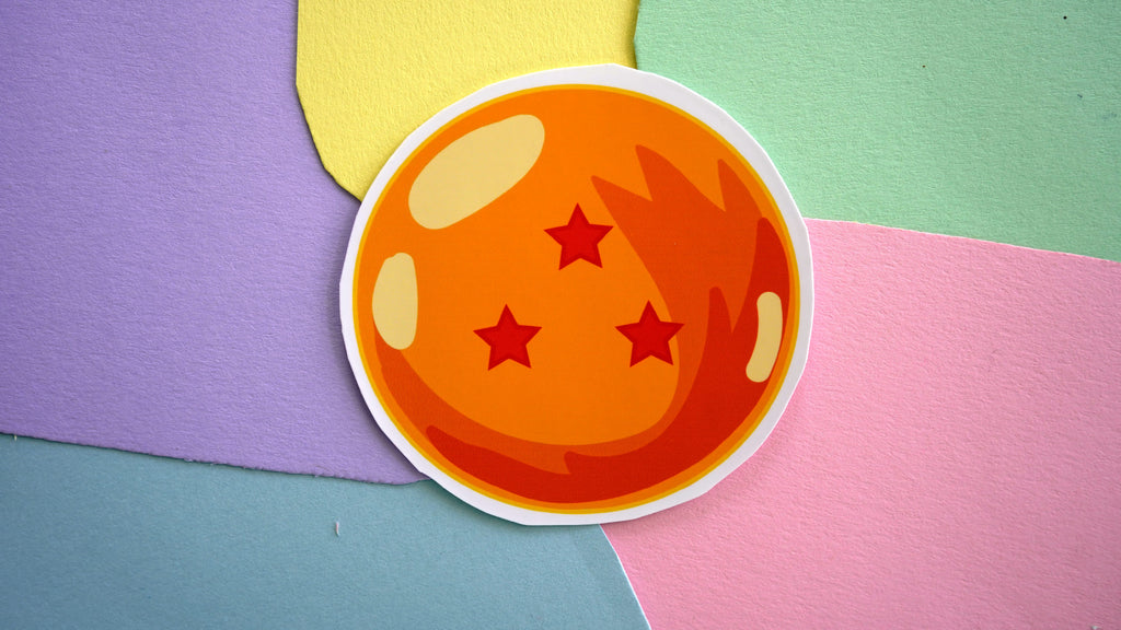 Three Star Dragon Ball Sticker image 0