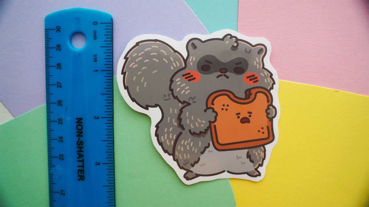 Squirrel Eating Toast Stickers