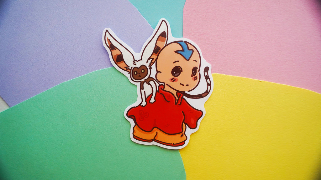 Aaang and Momoo Sticker