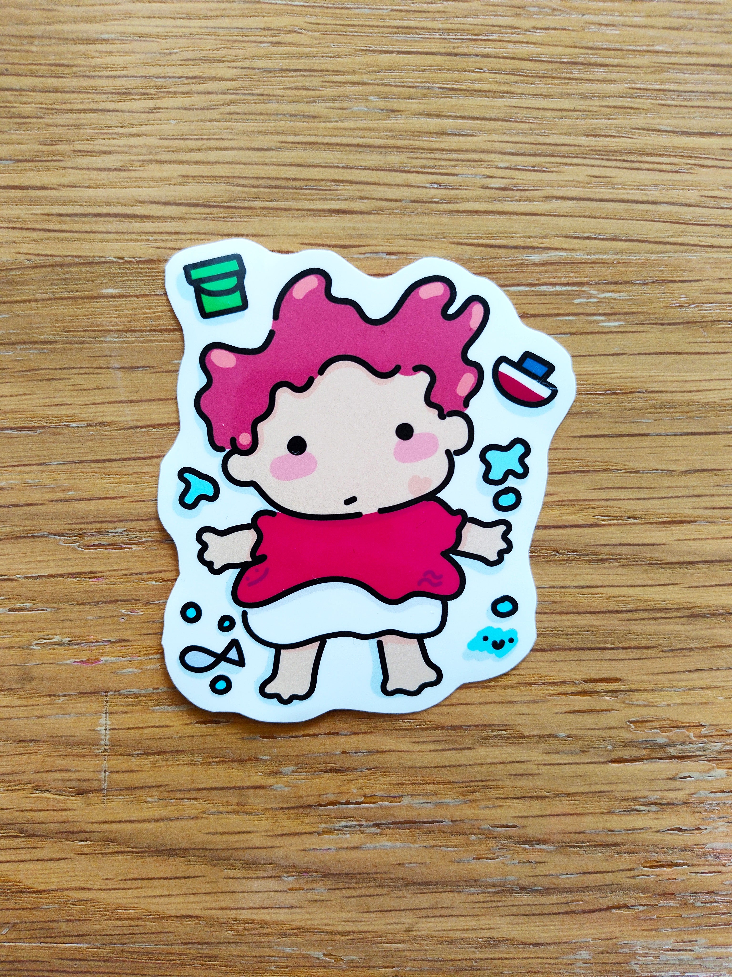 Ponyo Chibi Ocean Sticker