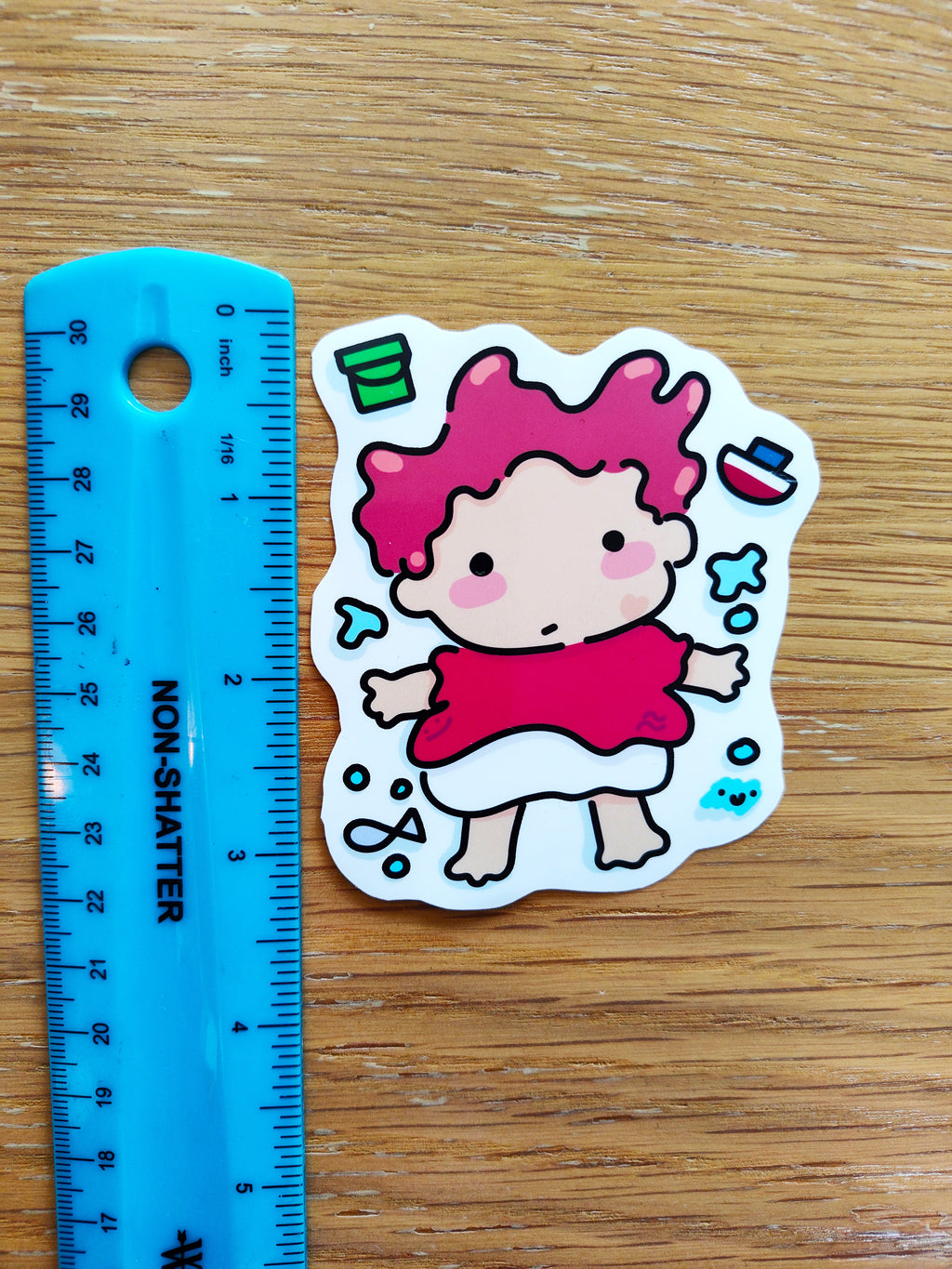 Ponyo Chibi Ocean Sticker