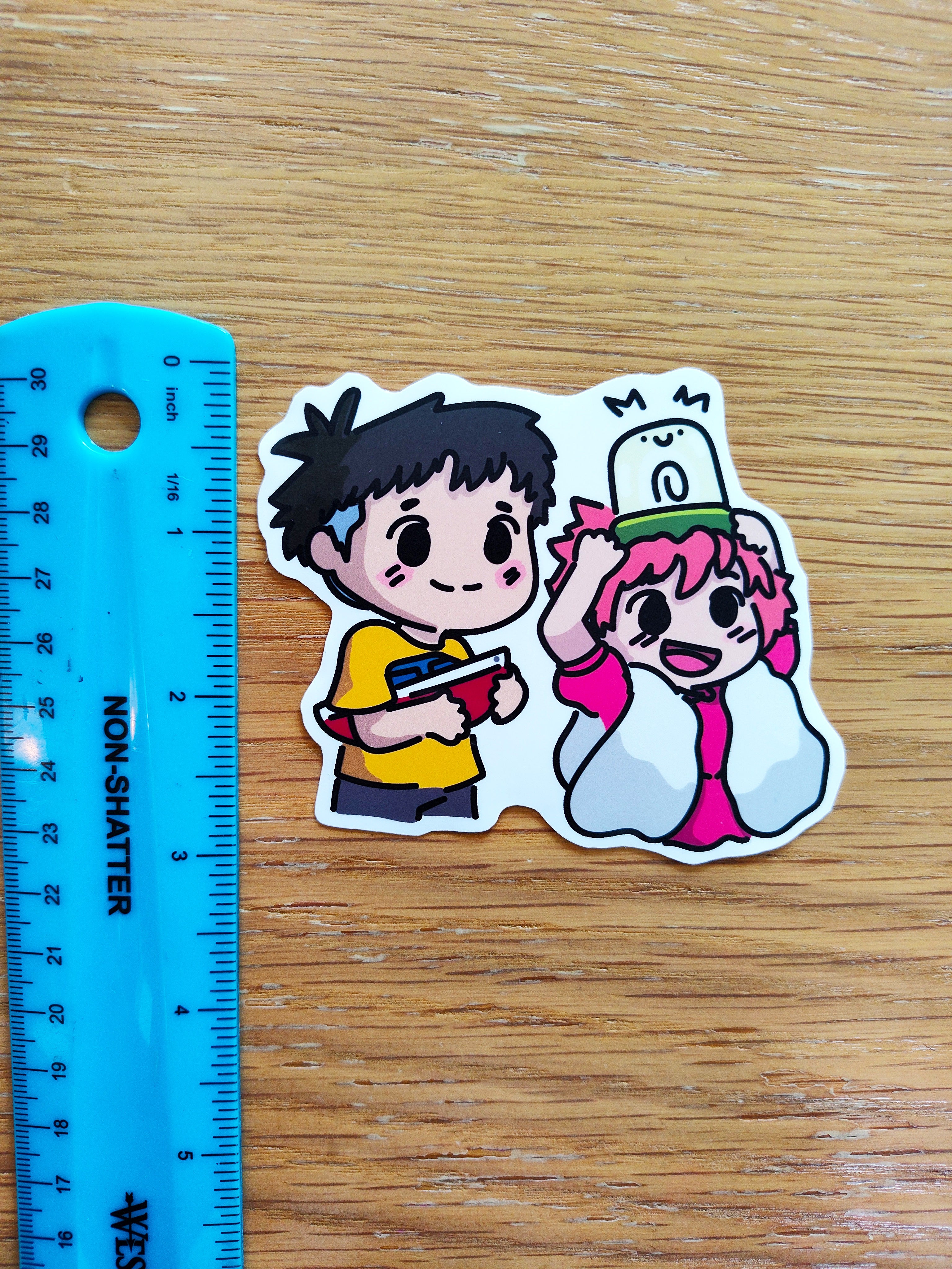 Ponyo and Sosuke Sticker